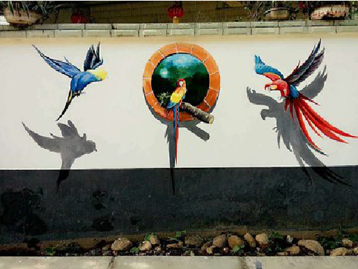 屏南视觉错位-3D墙绘设计