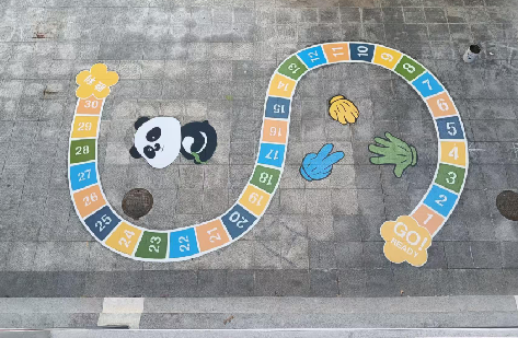 屏南地面游戏彩绘